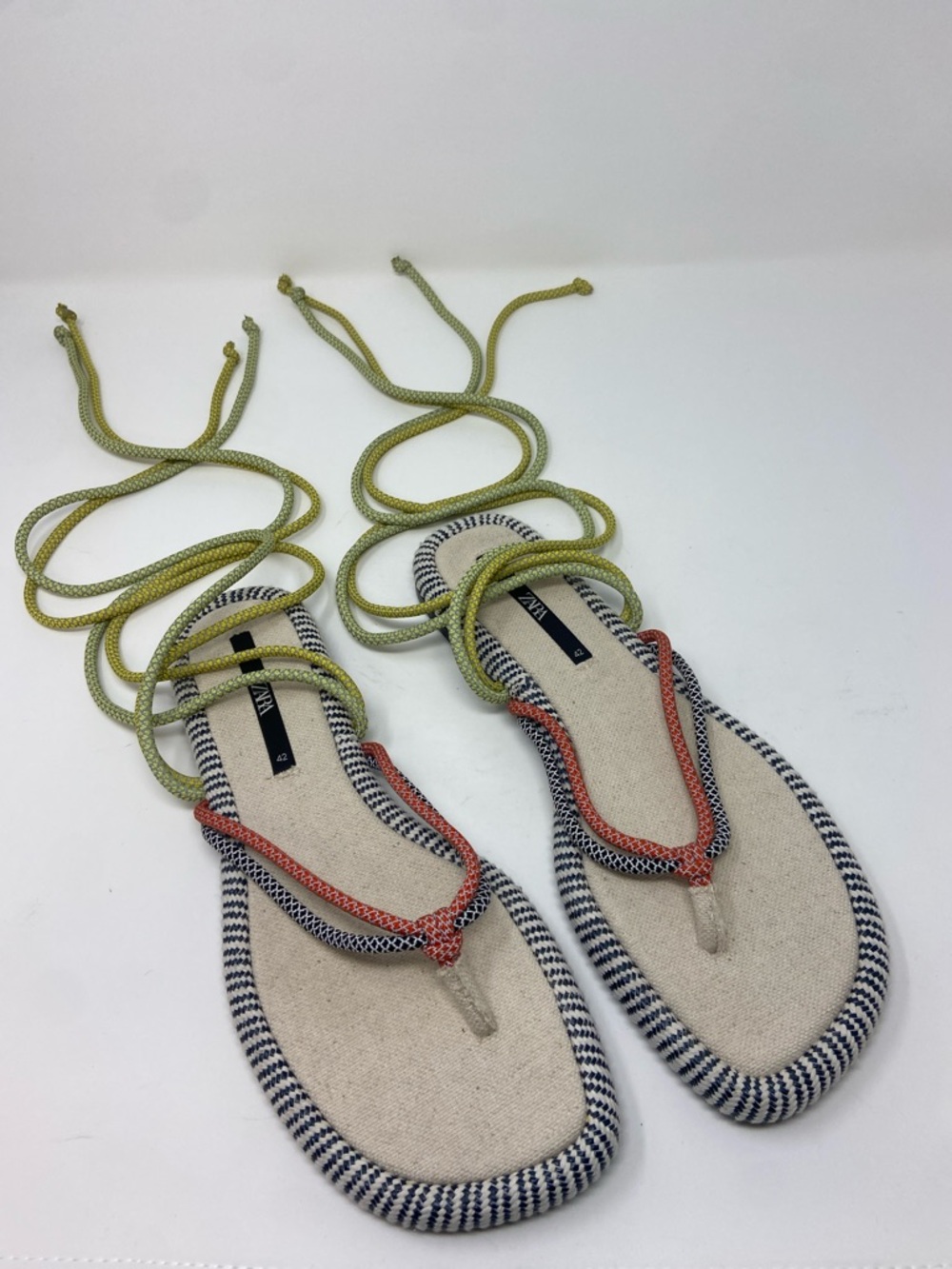 Zara flat rope sandals size 42 - Picture 4 of 16